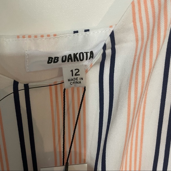 BB Dakota Lilla Striped Mini Sundress Size 12 - Picture 6 of 11